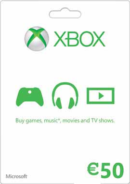 Xb3 CDKey : Xbox Live €50 Card - EU Region