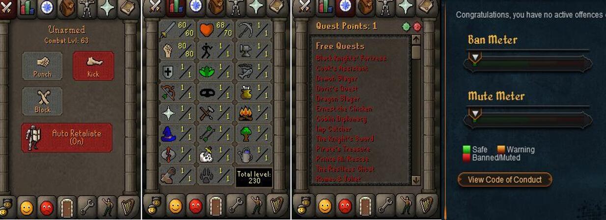 RuneScape CDKey : OldSchool Acc with att60 str80 def1 ranged 1 , it does not bind email ,so it is much safe to buyer.